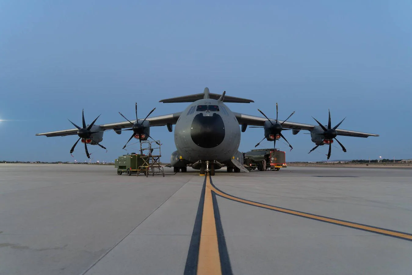 Uno de los dos aviones A400M que han partido hacia Afganistán para repatriar a los españoles. 