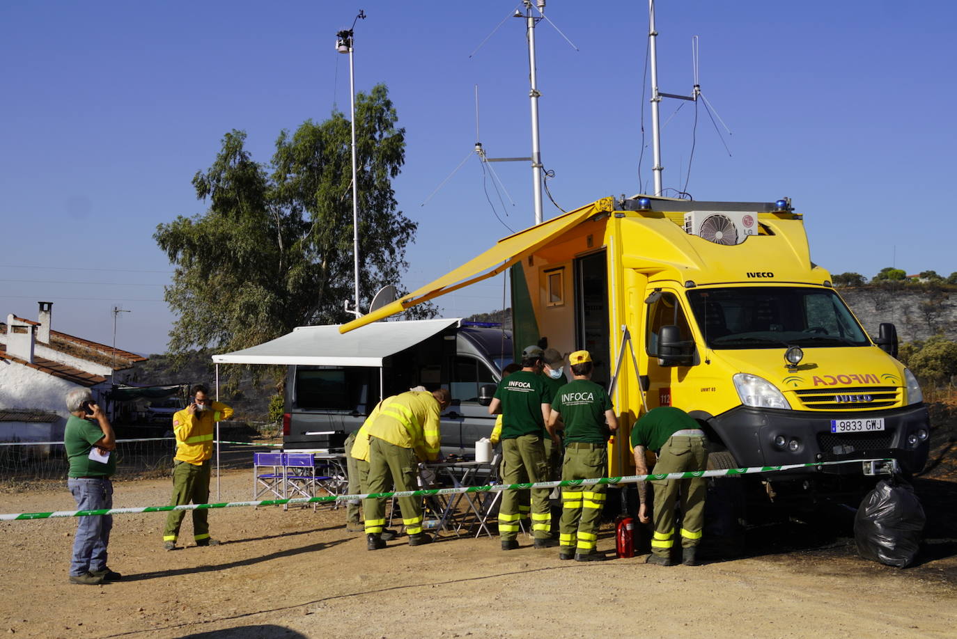 El incendio forestal de Alcaracejos, en imágenes