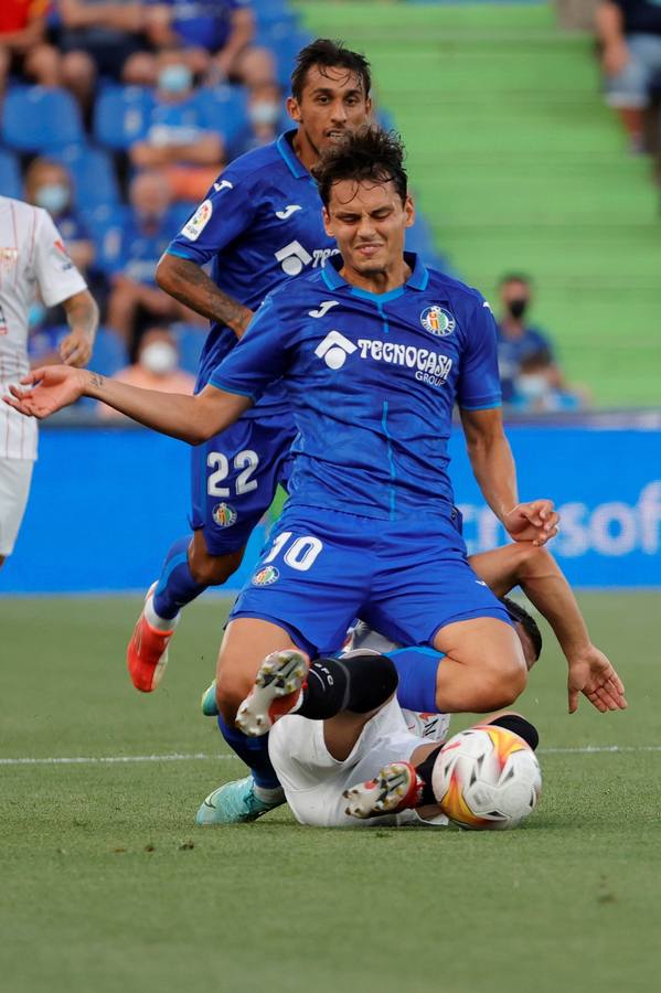 Partido ﻿entre el Getafe y El Sevilla disputado en el Coliseum Alfonso Pérez