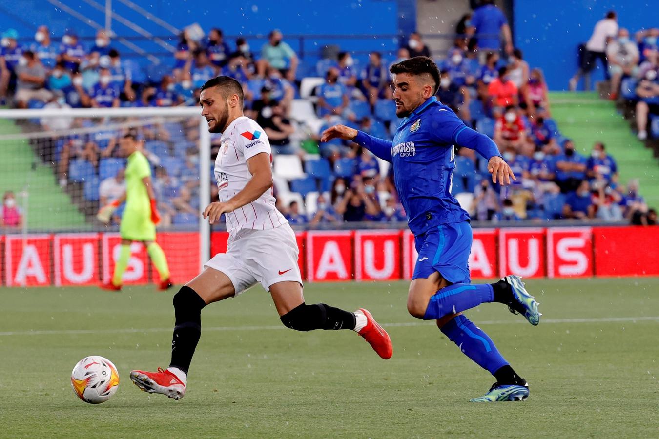 Partido ﻿entre el Getafe y El Sevilla disputado en el Coliseum Alfonso Pérez