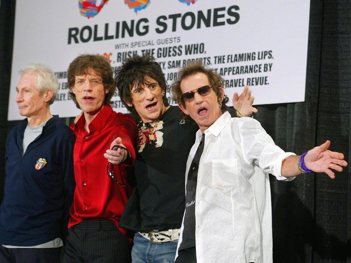 El grupo, en Toronto, donde ofrecieron un multitudinario concierto en 2003. 