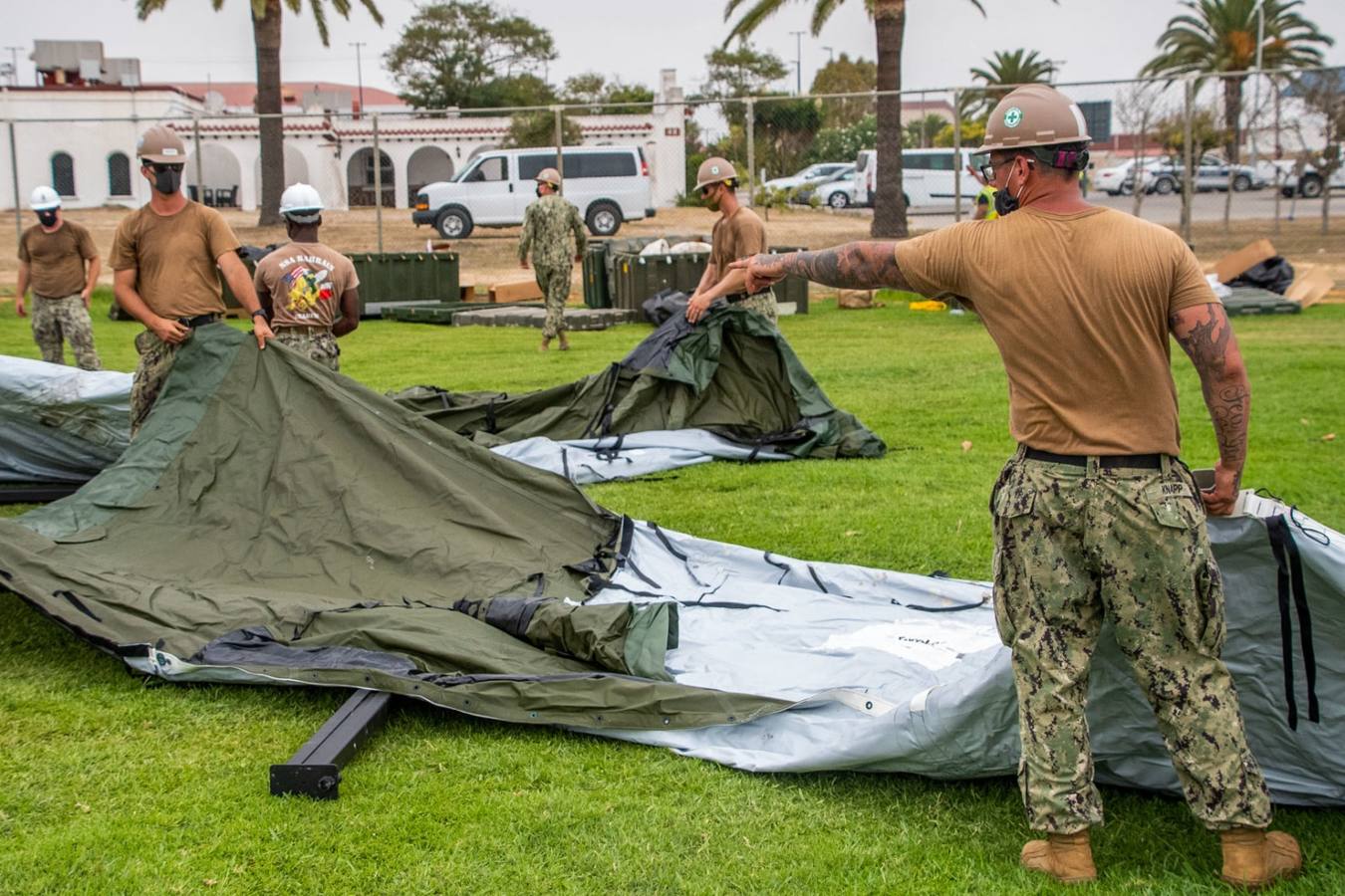 FOTOS: La Base Naval de Rota se prepara para acoger a los refugiados afganos