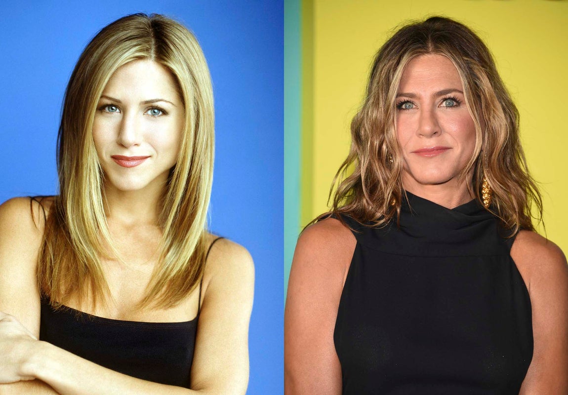 Jennifer Aniston. Otra de las famosas que también se ha dejado llevar por las modas en cuanto a sus cejas es Jennifer Aniston. Durante la grabación de Friends, entre finales de los 90 y principios del 2000, la actriz lucía unas cejas bastante más finas que las que luce actualmente.