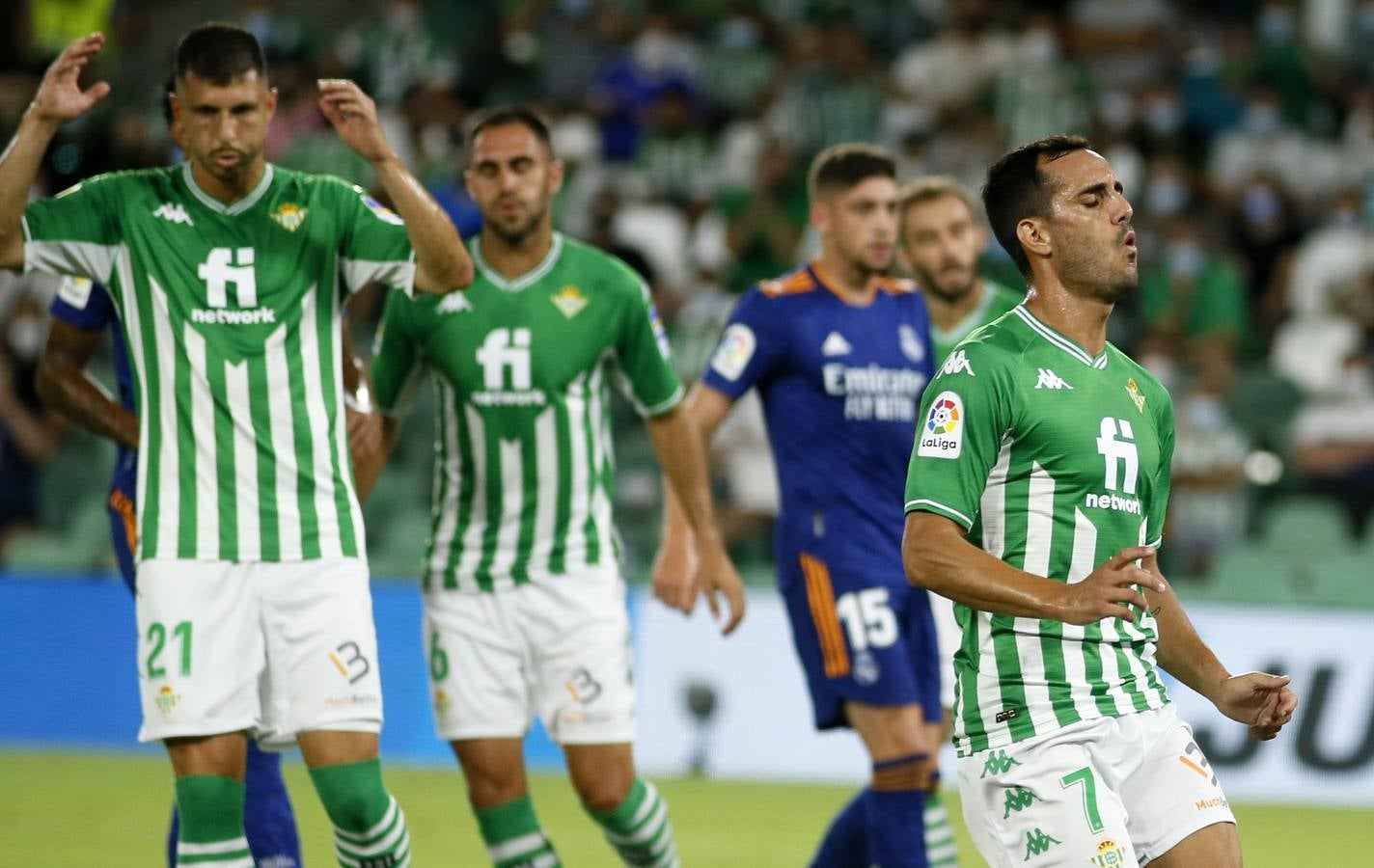 Partido entre el Real Betis y el Real Madrid disputado en el Benito Villamarín