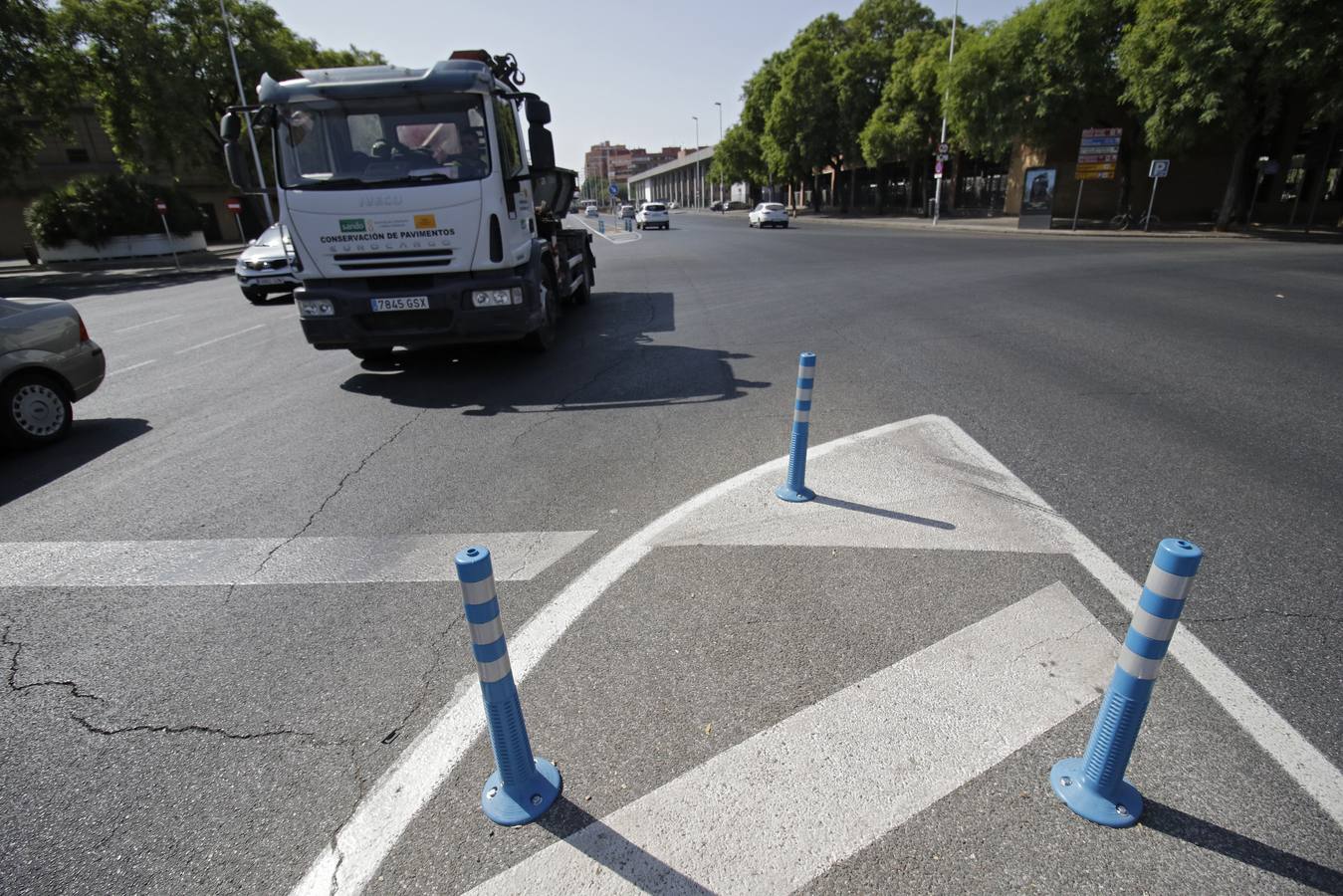 Obras en la avenida de la Cruz Roja y Torneo que se encontrarán los sevillanos a la vuelta de las vacaciones