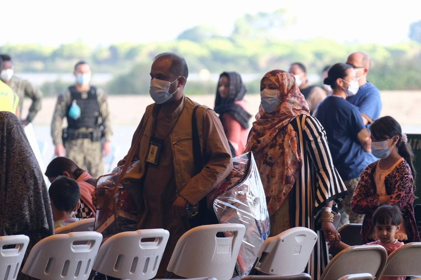 Fotos: Llega el sexto avión a Rota con refugiados procedentes de Afganistán