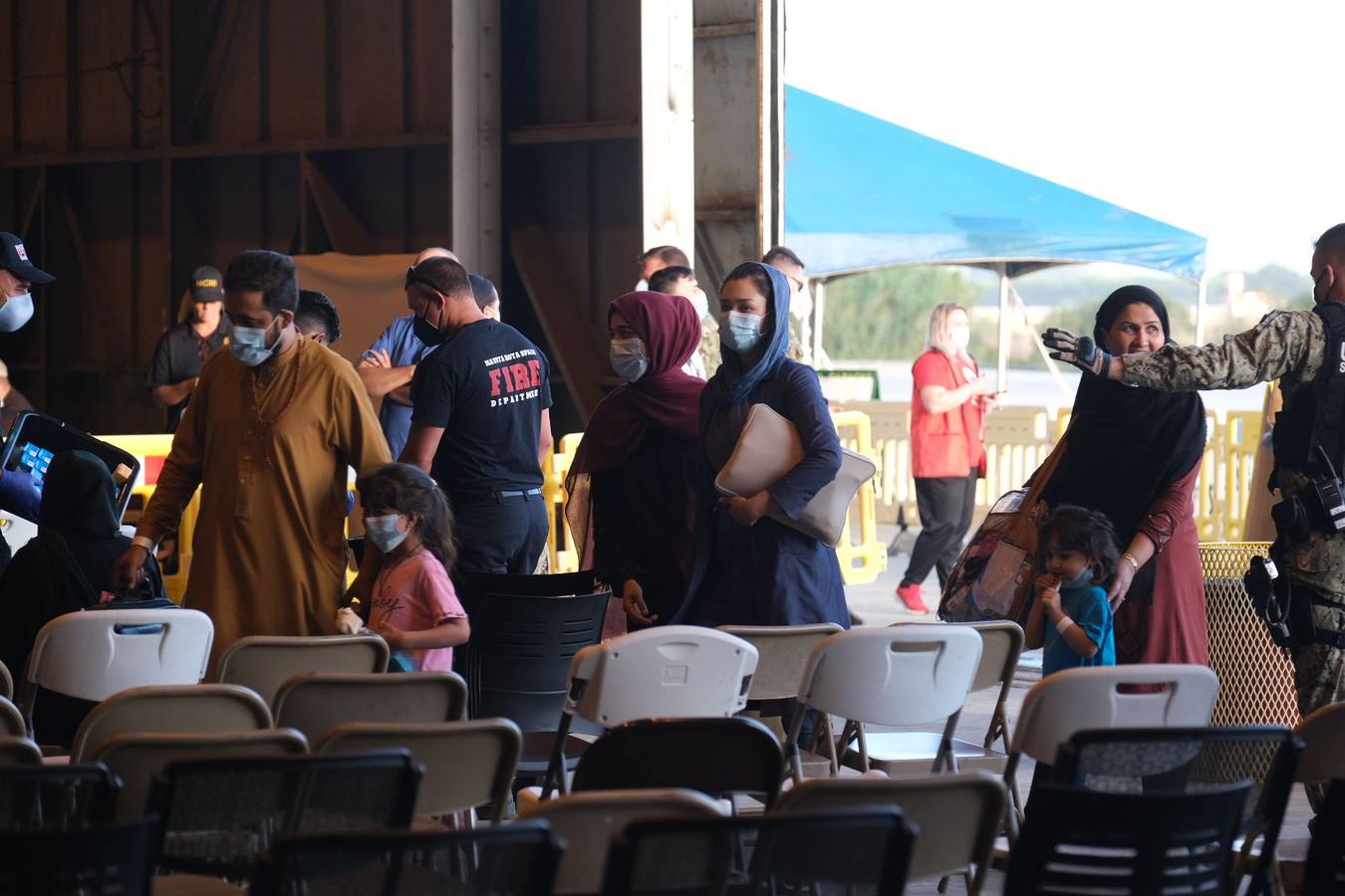 Fotos: Llega el sexto avión a Rota con refugiados procedentes de Afganistán