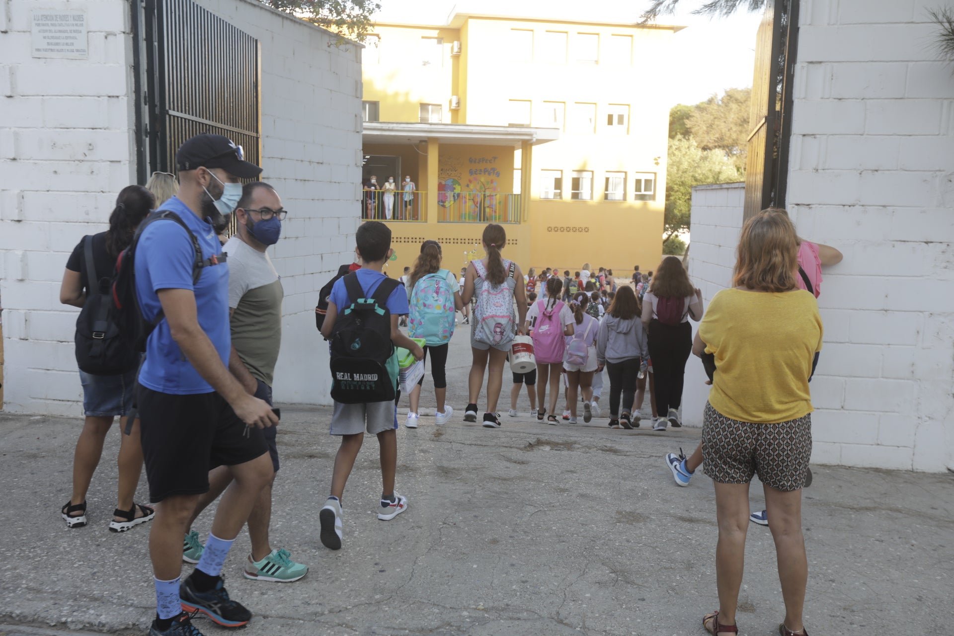 En imágenes: Primer día de colegio en Cádiz