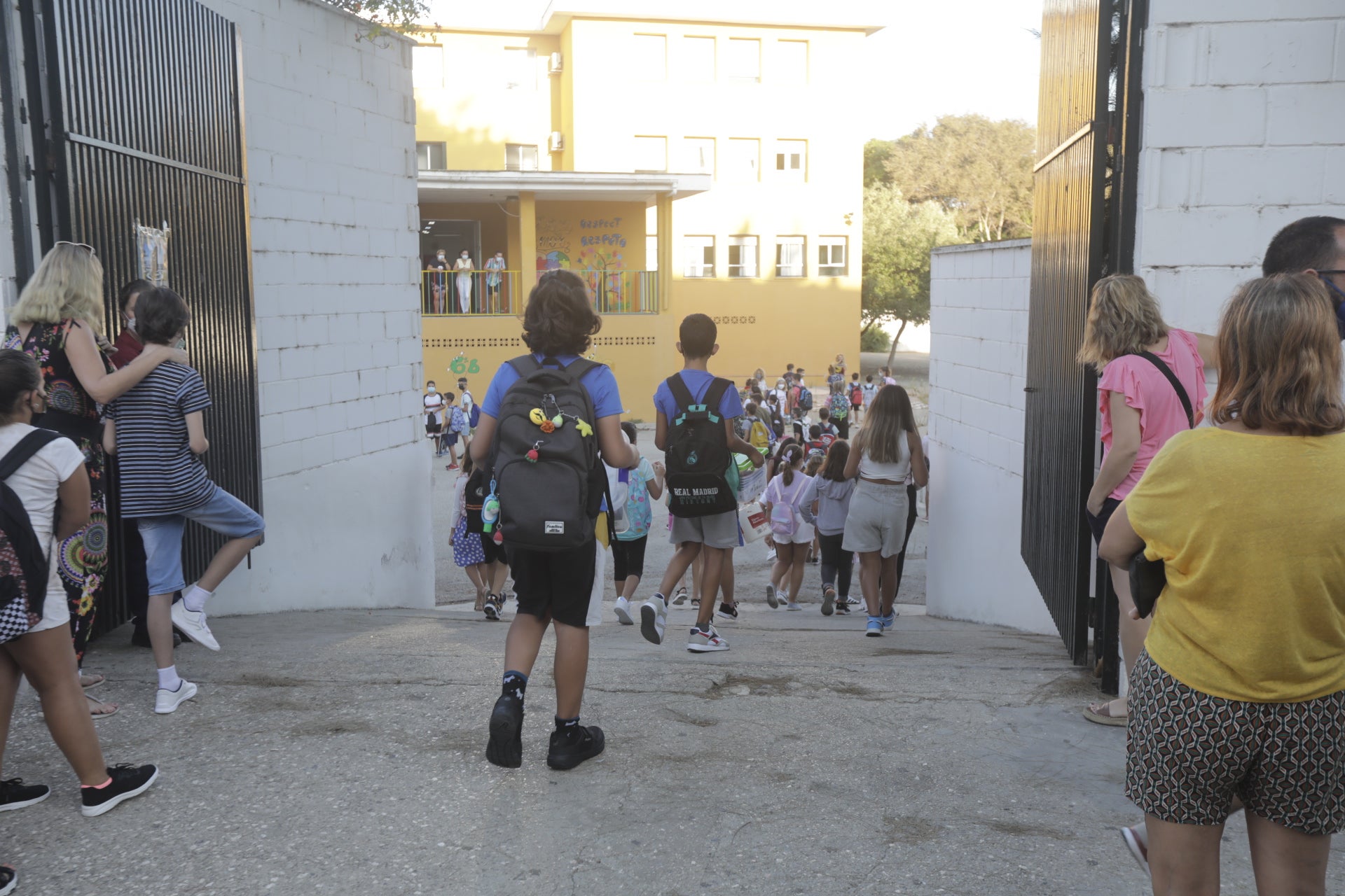 En imágenes: Primer día de colegio en Cádiz