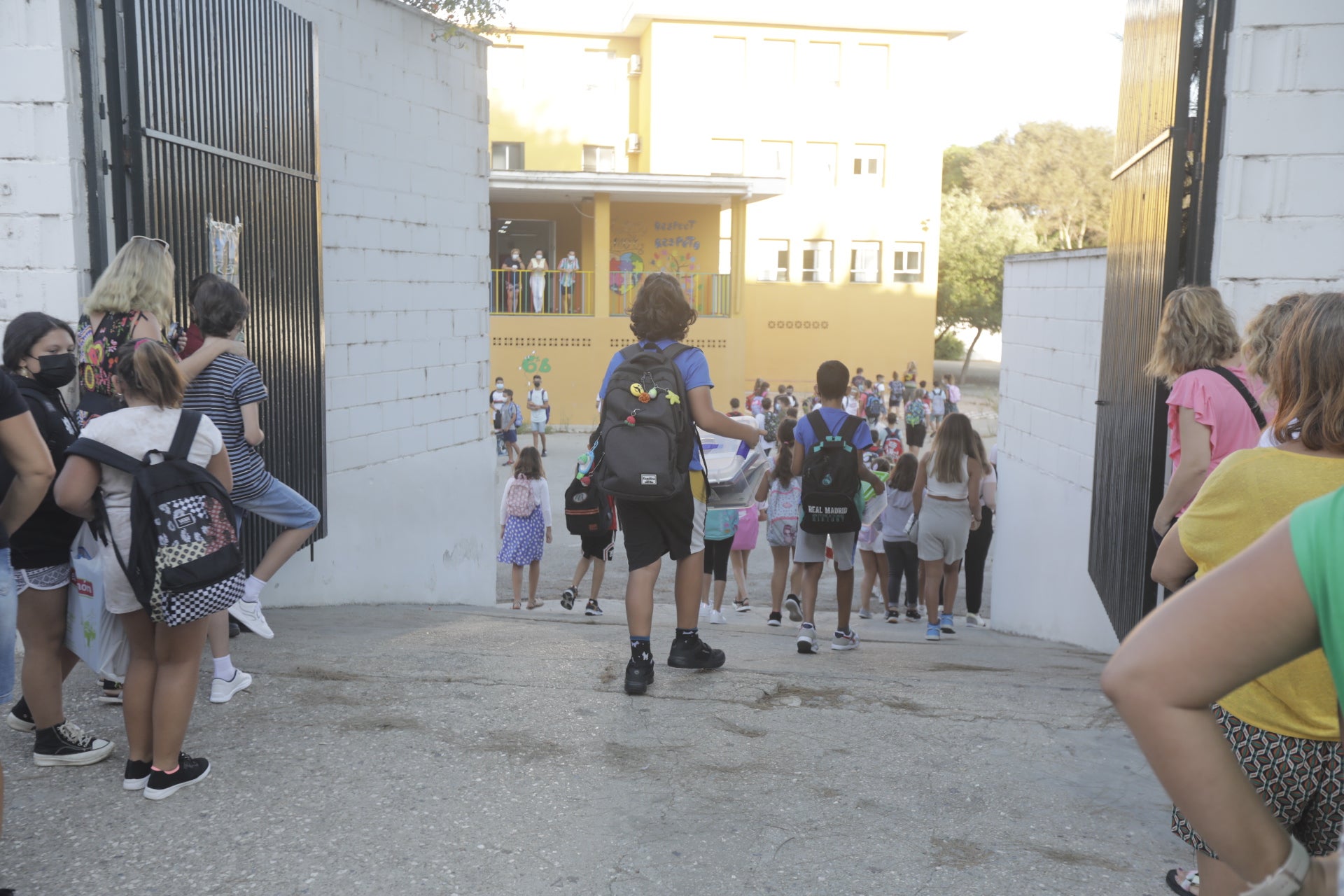 En imágenes: Primer día de colegio en Cádiz