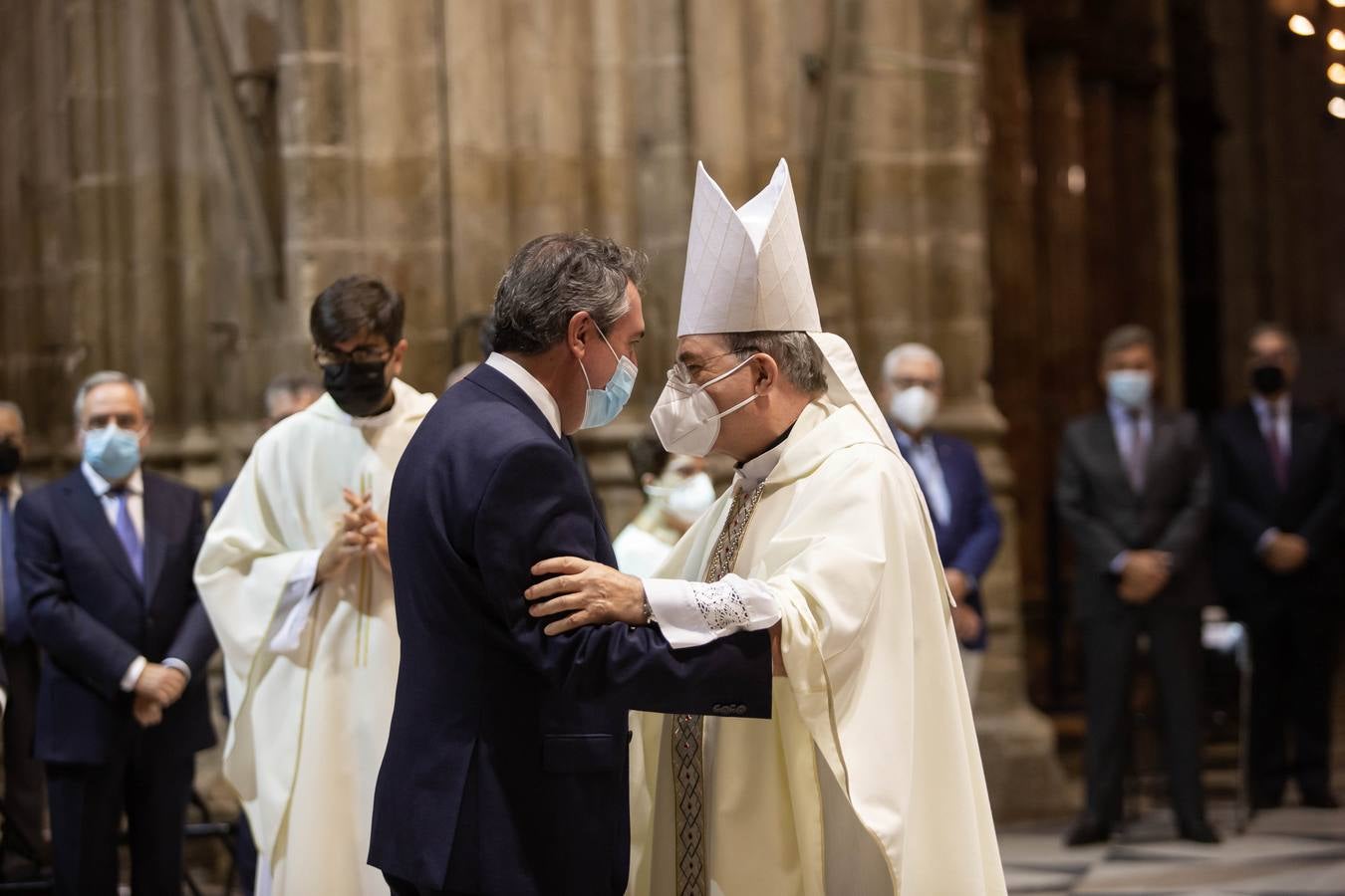 José Ángel Saiz ha dicho que el palio se convierte «en símbolo de nuestro amor a Cristo Buen Pastor, y de que, unidos a Él, debemos amar a todas las personas, en particular a los heridos» y que ser pastores en la Iglesia de Cristo significa justamente «participar en esta tarea, que el palio nos recuerda»