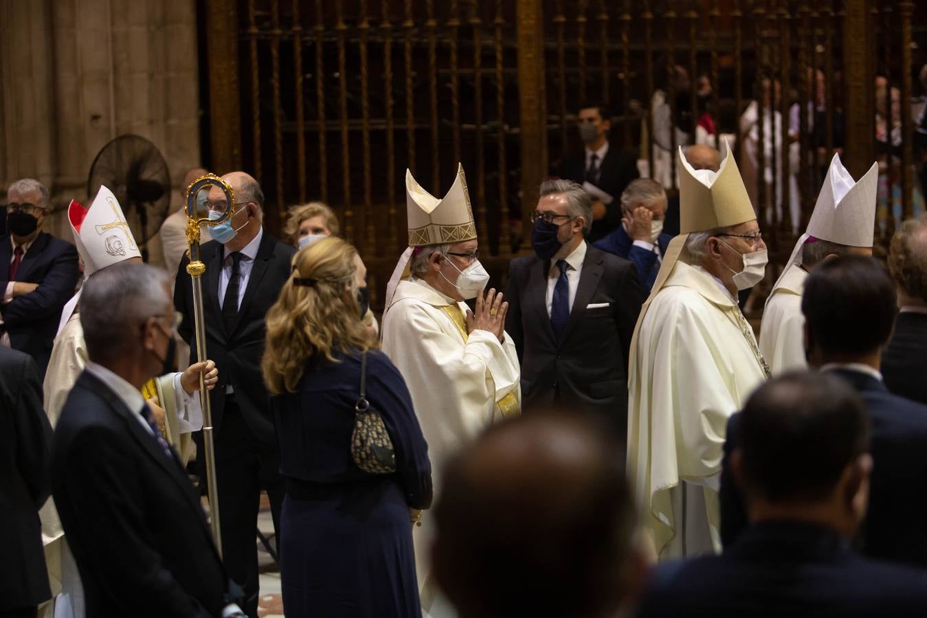 José Ángel Saiz ha dicho que el palio se convierte «en símbolo de nuestro amor a Cristo Buen Pastor, y de que, unidos a Él, debemos amar a todas las personas, en particular a los heridos» y que ser pastores en la Iglesia de Cristo significa justamente «participar en esta tarea, que el palio nos recuerda»