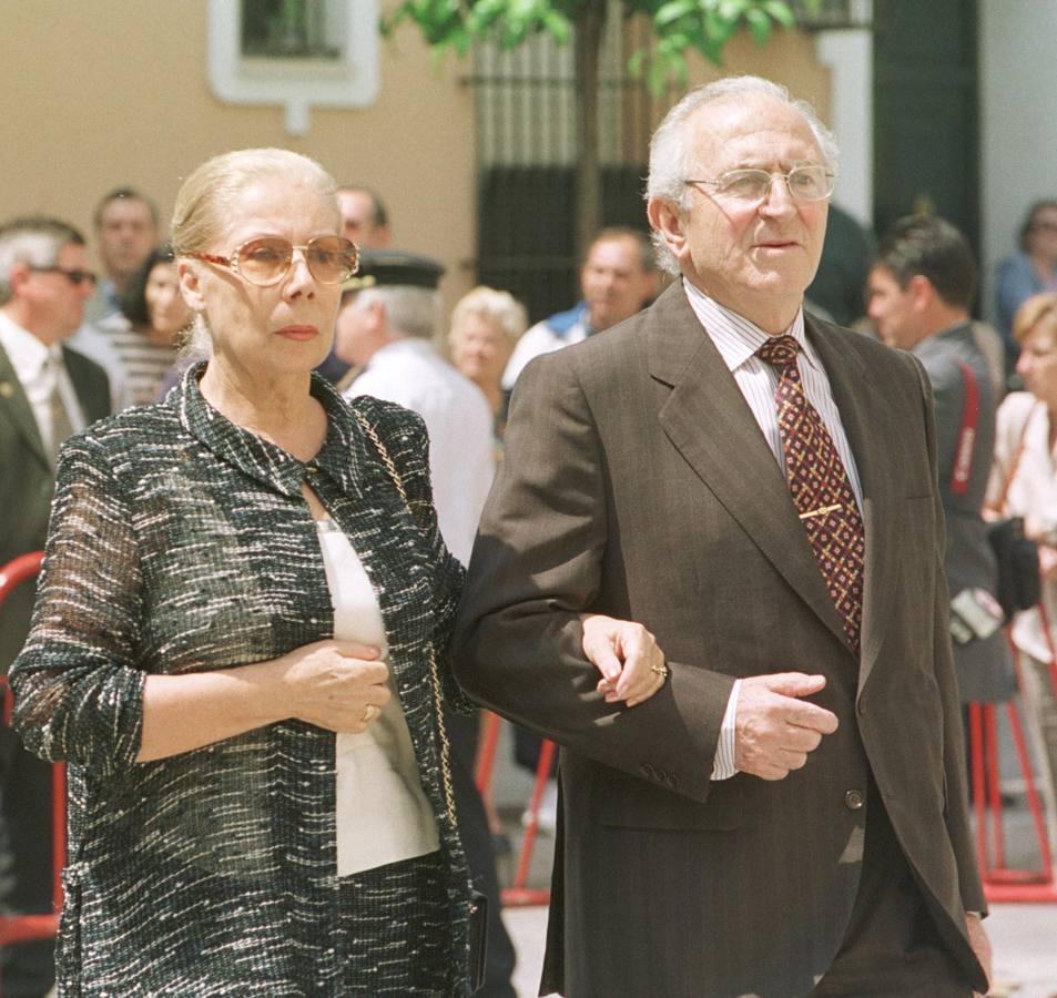 En el funeral de Jesús Aguirre, duque de Alba