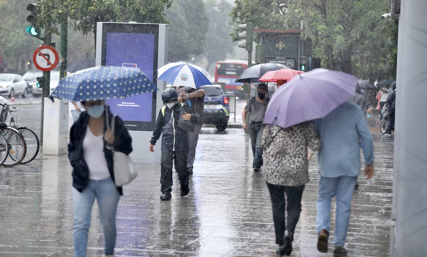 La lluvia deja un acumulado de casi 27 litros por metro cuadrado en Sevilla