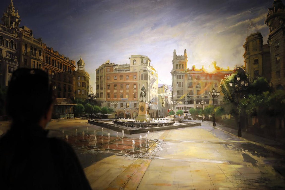 La exposición de Javier Bassecourt sobre la plaza de las Tendillas de Córdoba, en imágenes