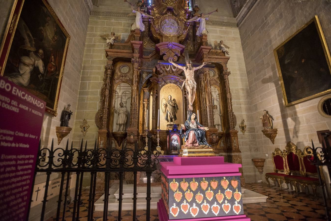 Inauguración de la exposición 'El Verbo encarnado', en la Catedral de Málaga