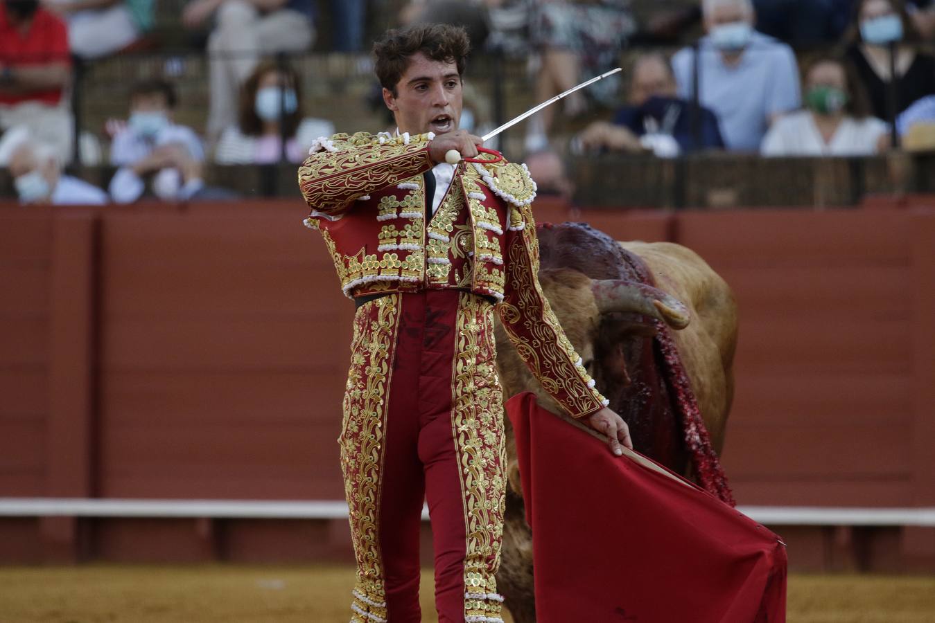 El sevillano  Rafael Serna, de grana y oro