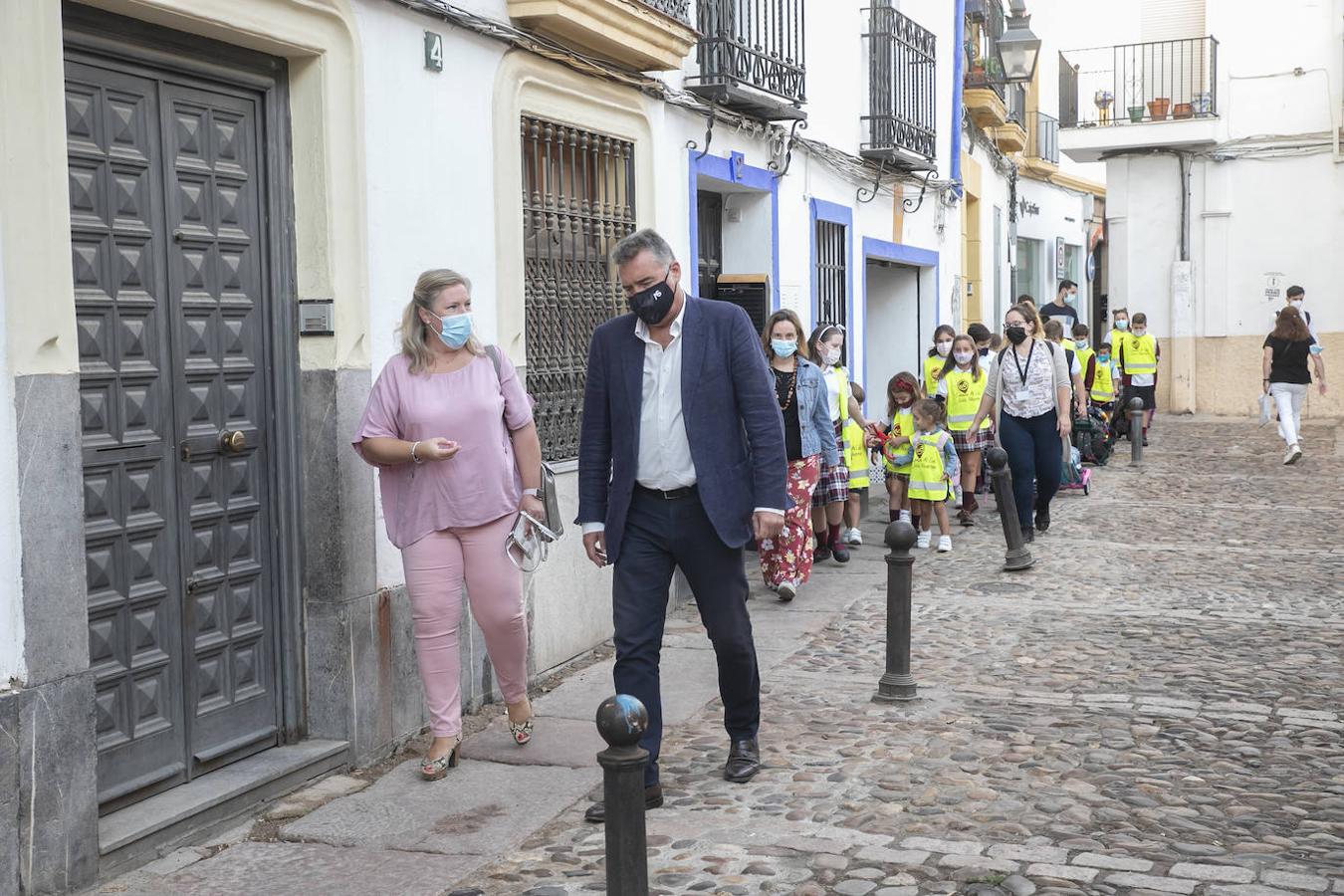 El inicio de la ruta Camino al Cole en Córdoba, en imágenes