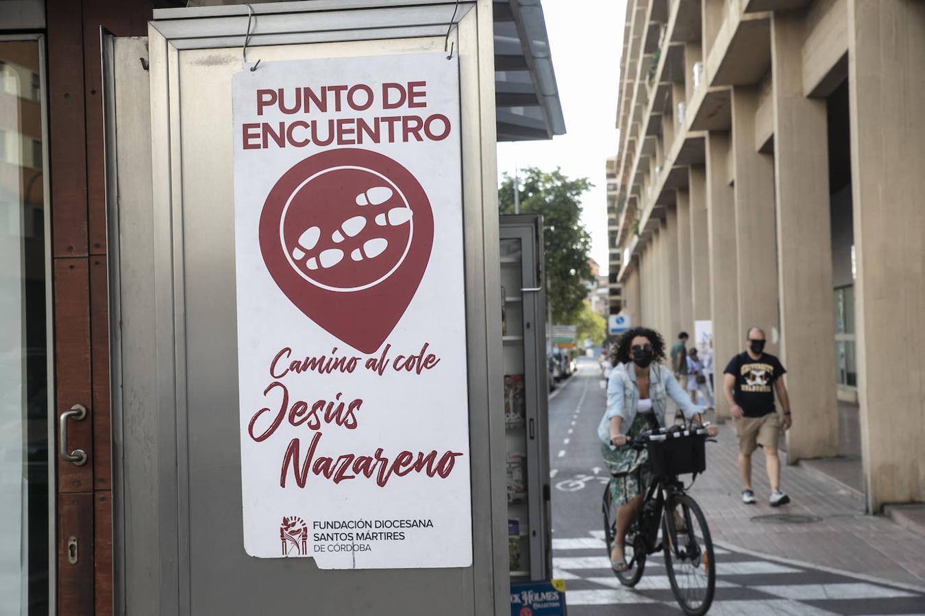 El inicio de la ruta Camino al Cole en Córdoba, en imágenes