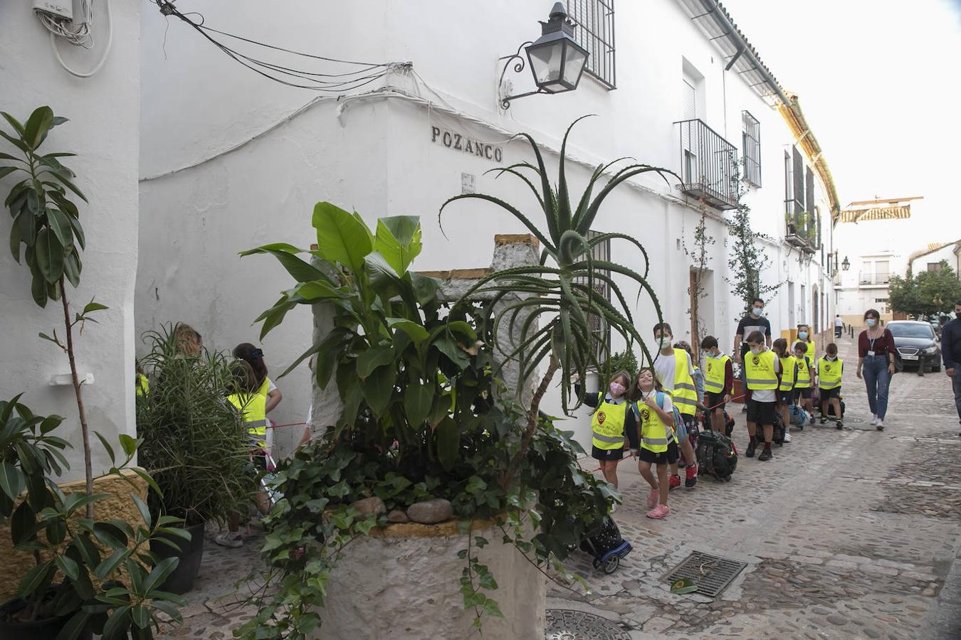 El inicio de la ruta Camino al Cole en Córdoba, en imágenes