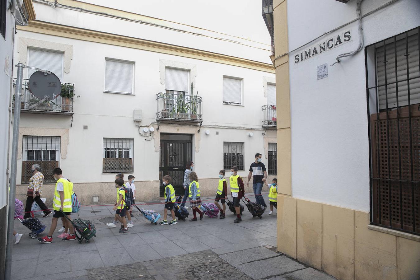 El inicio de la ruta Camino al Cole en Córdoba, en imágenes