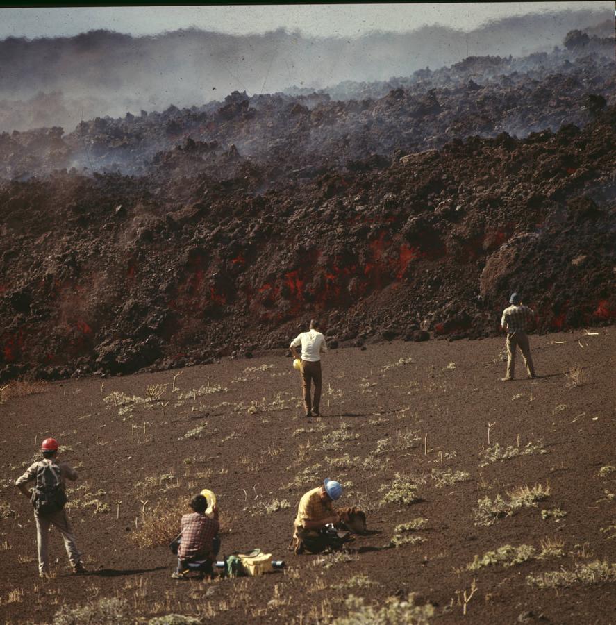 La temperatura del magma, que formaba ríos, oscilaba los 850ºC. 