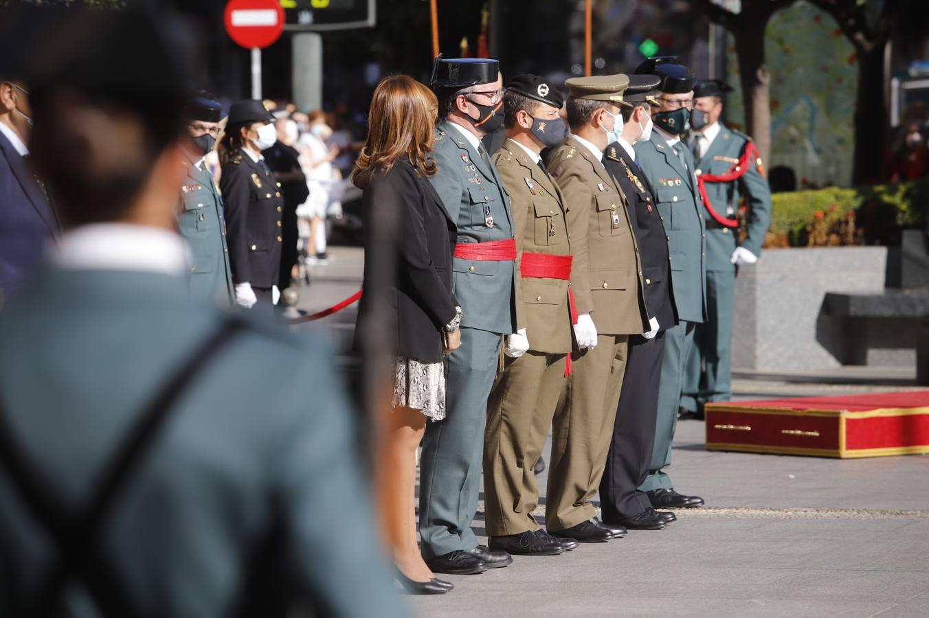 El izado de la bandera de España en los actos de la Guardia Civil por su patrona, en imágenes