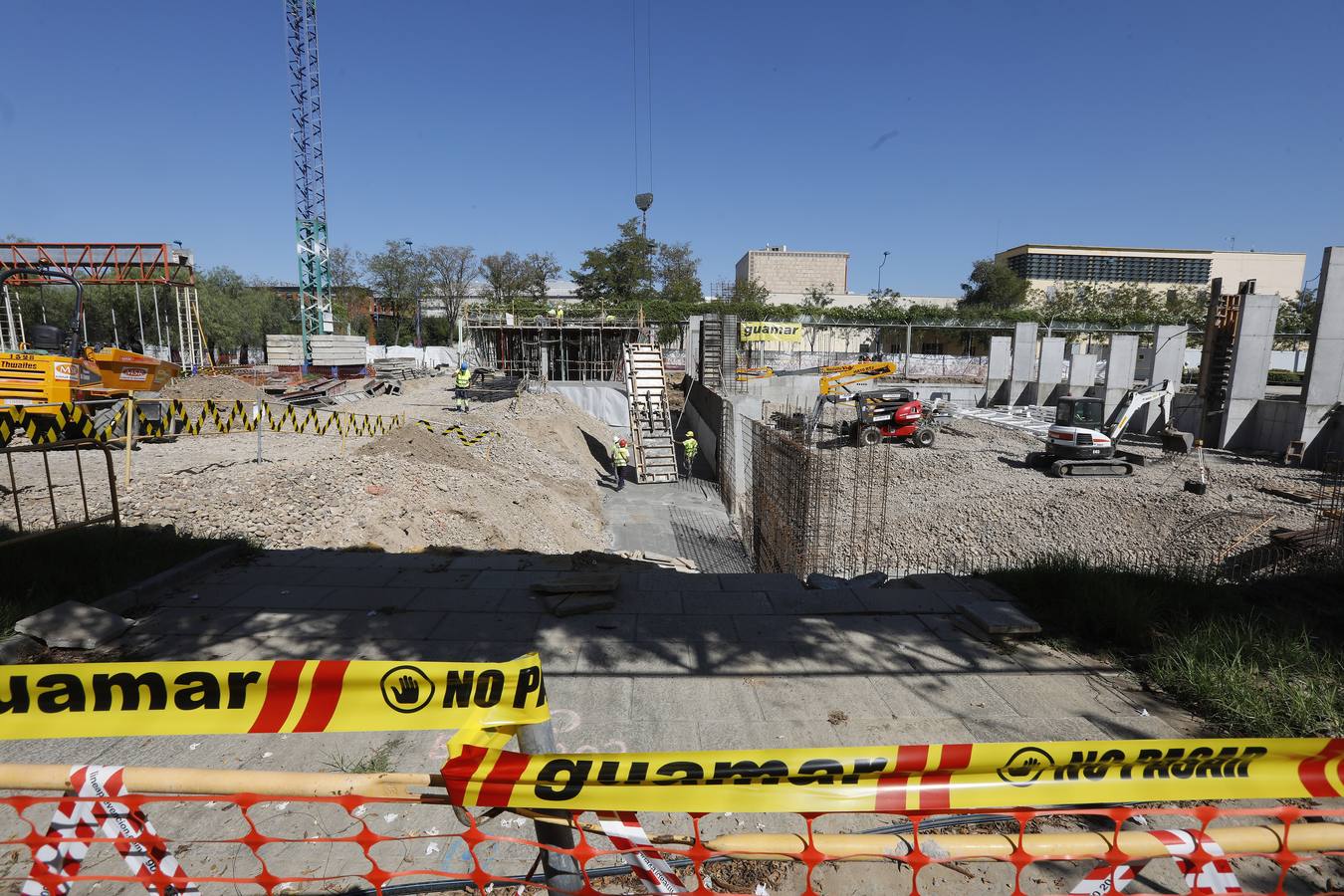 En imágenes, visita a las obras del proyecto Cartuja Qanat