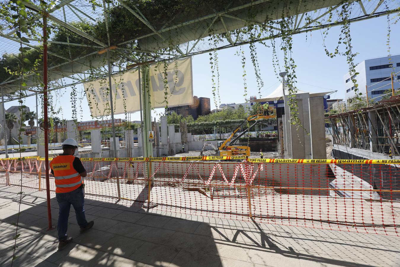 En imágenes, visita a las obras del proyecto Cartuja Qanat