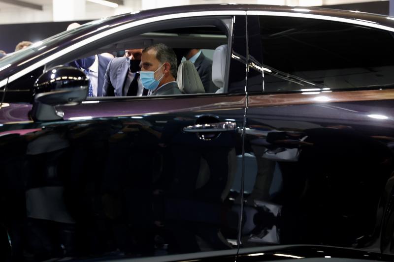 Felipe VI en la inauguración del salón del Automóvil Barcelona