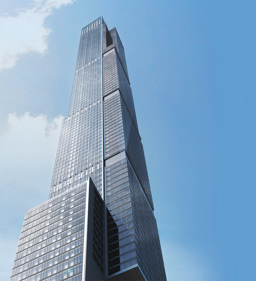 8.Central Park Tower, Nueva York (EE. UU). Este esbelto y elegante rascacielos es uno de los edificios residenciales más altos del mundo. Desde la planta 32 hacia arriba dispone de viviendas de puro lujo, unas 179 en total. El penthouse, de unos 1.600 metros cuadrados, es la joya de la corona. Con 427 metros de altura, el Central Park Tower ofrece 98 plantas y ha sido diseñado por Adrian Smith + Gordon Gill Architecture.