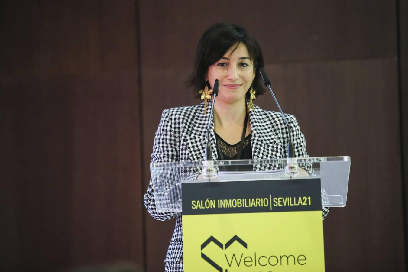 Patricia Hernández Cobo en el acto inaugural de Welcome Home Sevilla