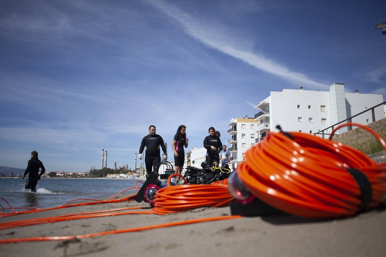 En imágenes, datación de un pecio en la Bahía de Algeciras