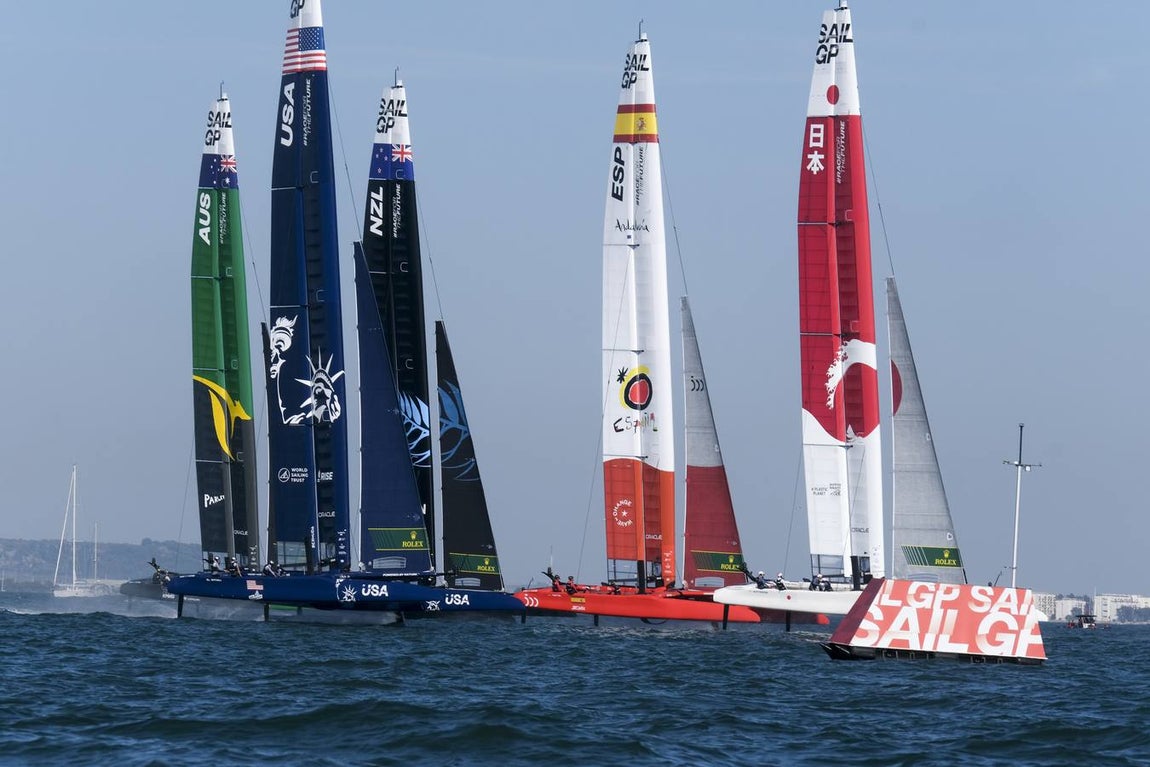 Fotos: Así ha sido la primera jornada de la SailGP en Cádiz