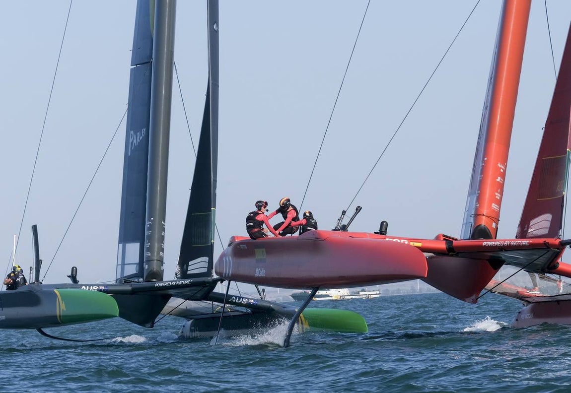 Fotos: Así ha sido la primera jornada de la SailGP en Cádiz