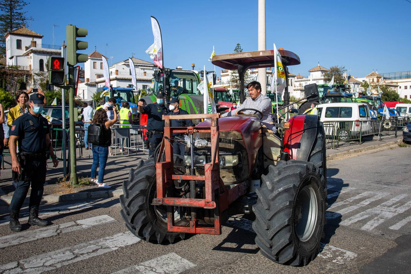 Manifestación de los agricultores andaluces contra la PAC en Sevilla