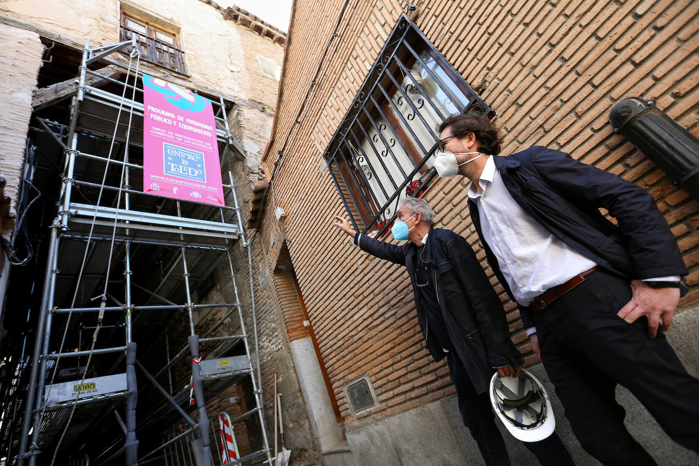 La restauración del cobertizo de las Doncellas, en imágenes