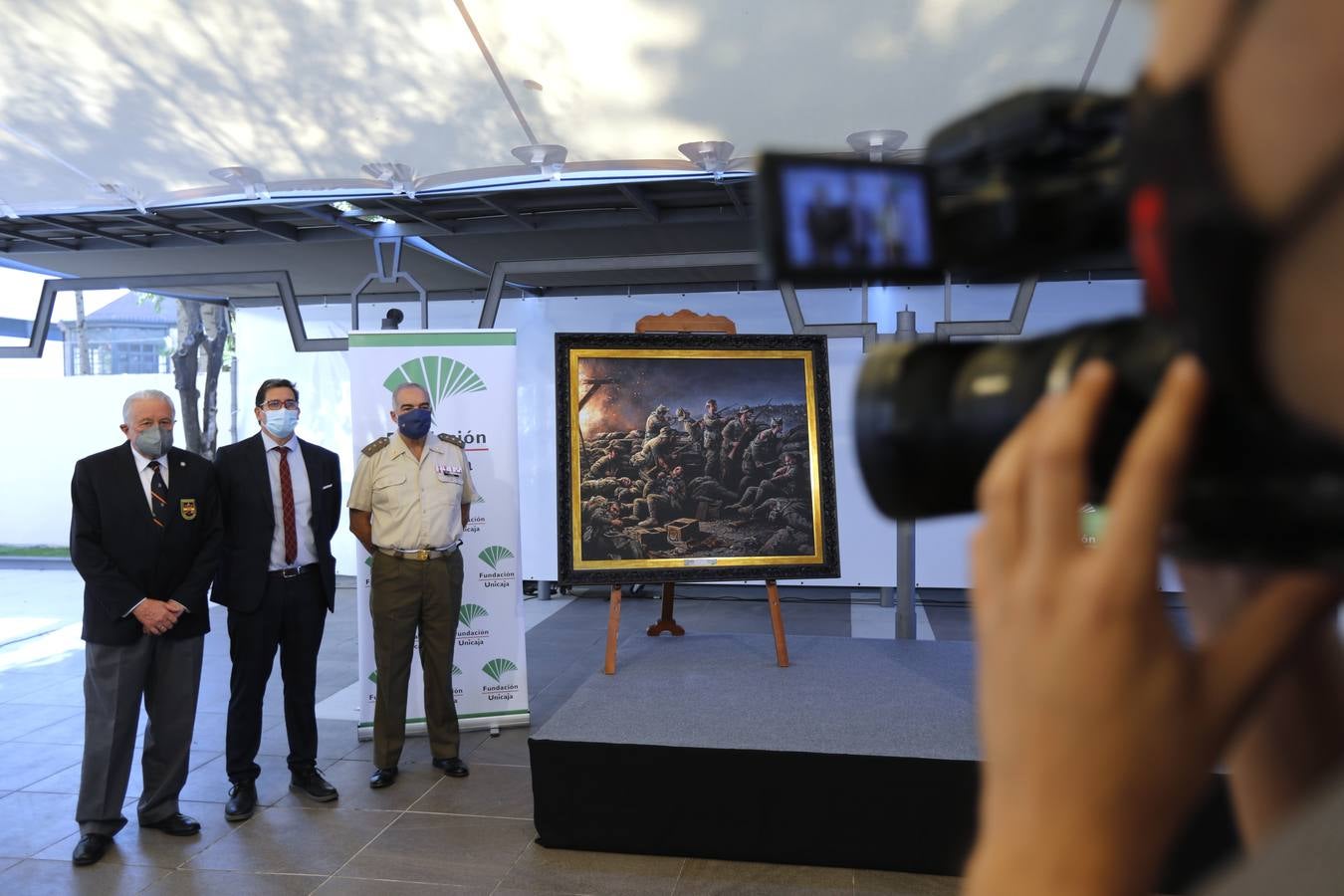 Presentación del cuadro &#039;Voluntarios para morir&#039; de Augusto Ferrer-Dalmau