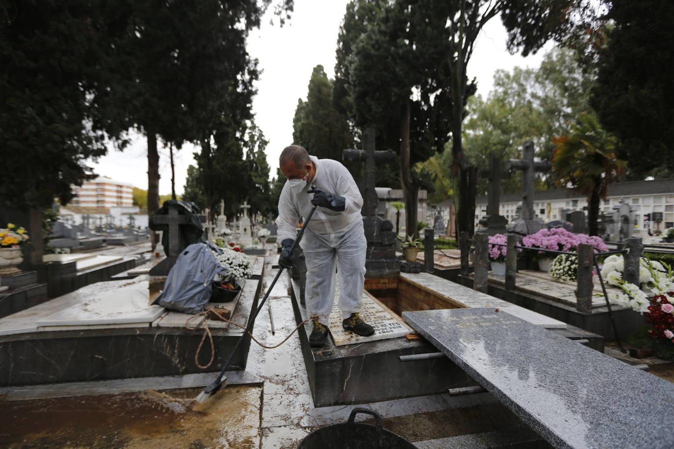 Las visitas a los cementerios el Día de Todos Los Santos en Córdoba, en imágenes