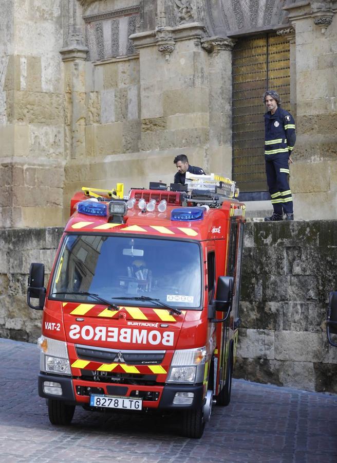 Los nuevos vehículos de bomberos para el Casco Histórico de Córdoba, en imágenes