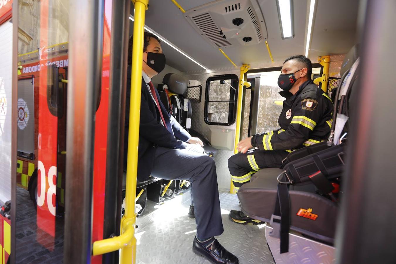 Los nuevos vehículos de bomberos para el Casco Histórico de Córdoba, en imágenes