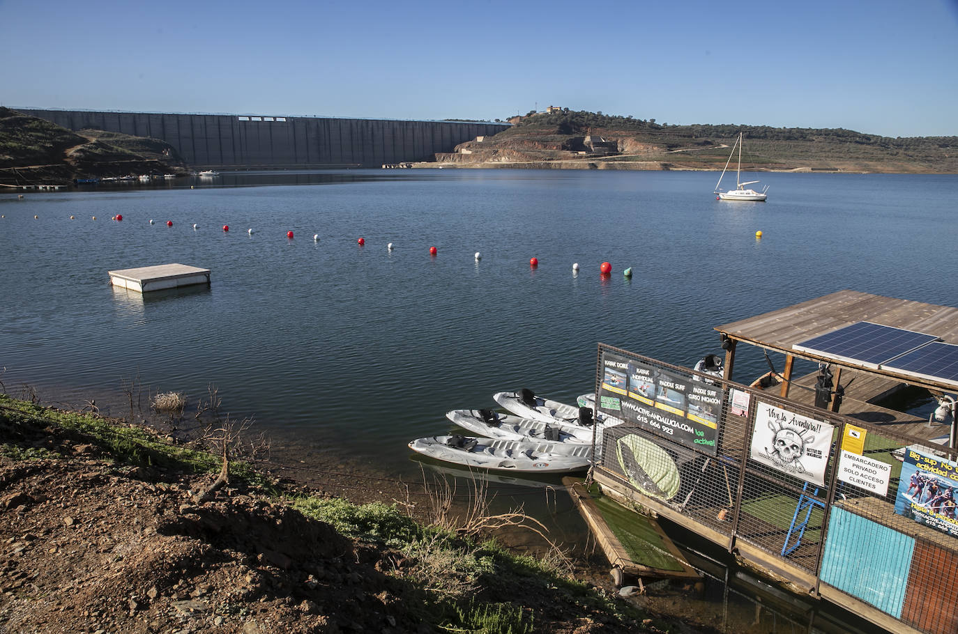 La sequía en el pantano de La Breña de Córdoba, en imágenes