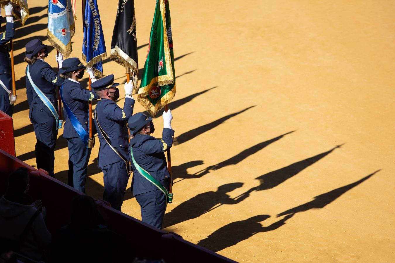 Jura de bandera en la plaza de toros de la Maestranza de Sevilla