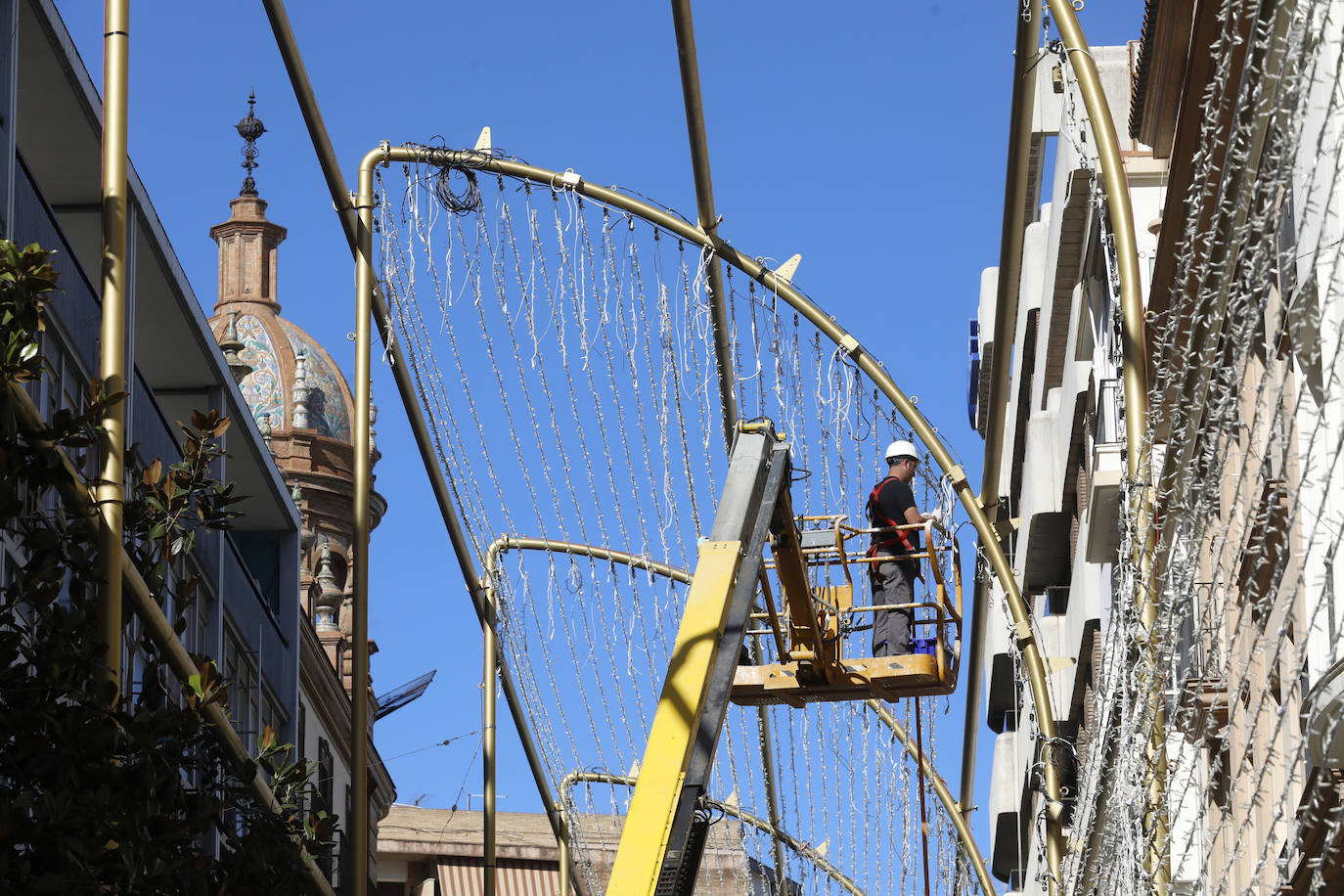 La instalación del espectáculo navideño de Córdoba, en imágenes