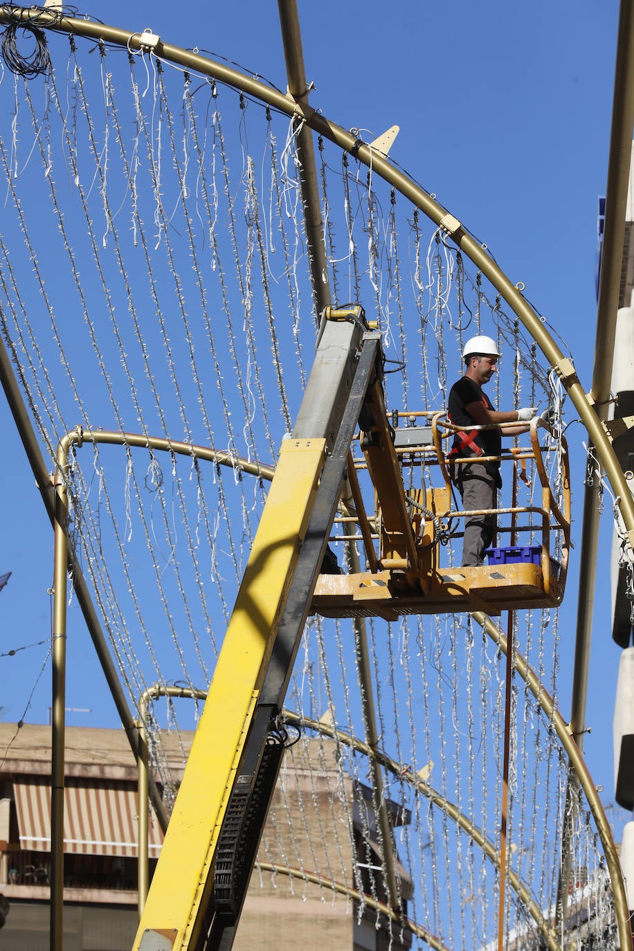 La instalación del espectáculo navideño de Córdoba, en imágenes