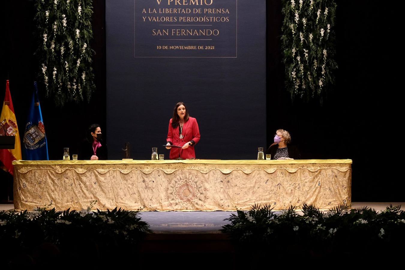 FOTOS: Lydia Cacho, Premio a la Libertad de Expresión y a los Valores Periodísticos del Ayuntamiento de San Fernando