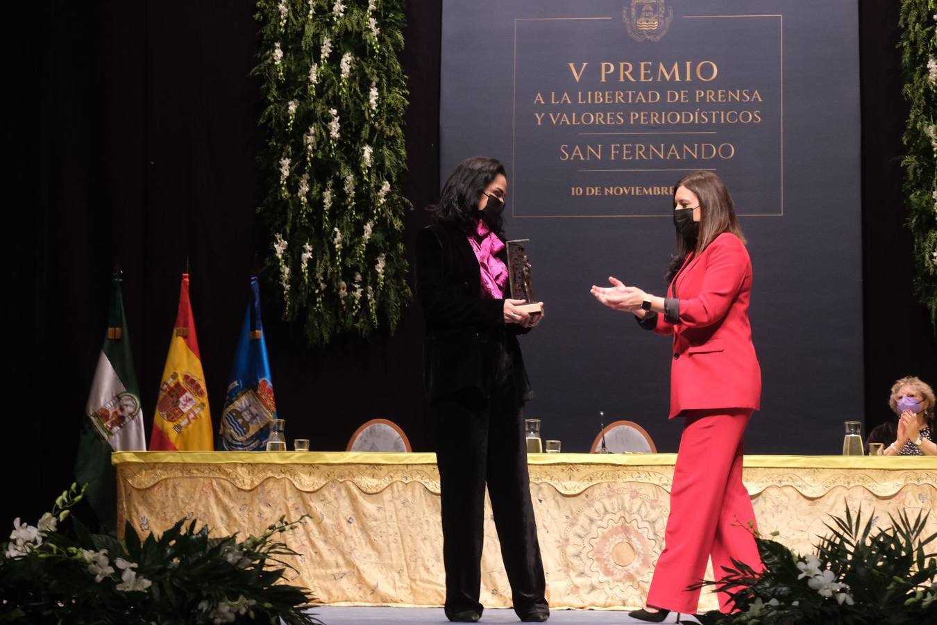 FOTOS: Lydia Cacho, Premio a la Libertad de Expresión y a los Valores Periodísticos del Ayuntamiento de San Fernando