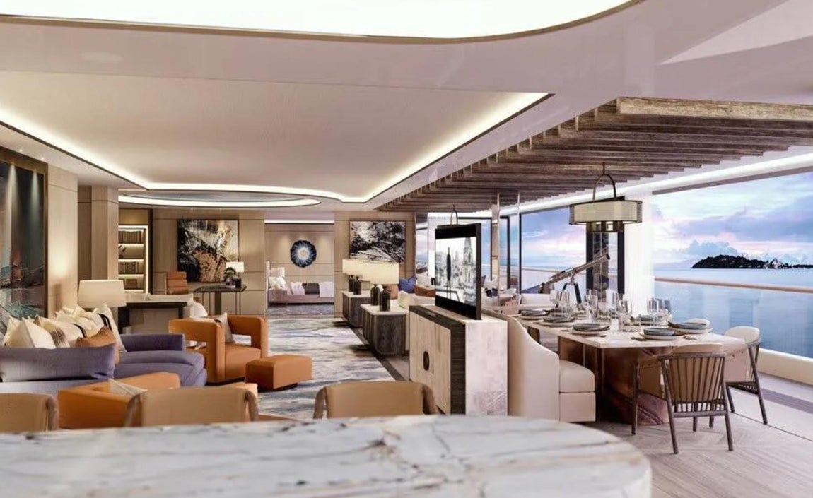 Somnio, el yate más grande del mundo valorado en 600 millones. Las dimensiones de dichos apartamentos van desde los 150 a los 600 metros cuadrados y todos ellos tendrán grandes ventanales y terrazas para ser lo más luminosos y amplios posibles. Cada uno de ellos contará con entre uno y tres dormitorios.