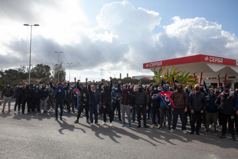 En imágenes, los disturbios provocados por la huelga de los trabajadores del metal de Cádiz