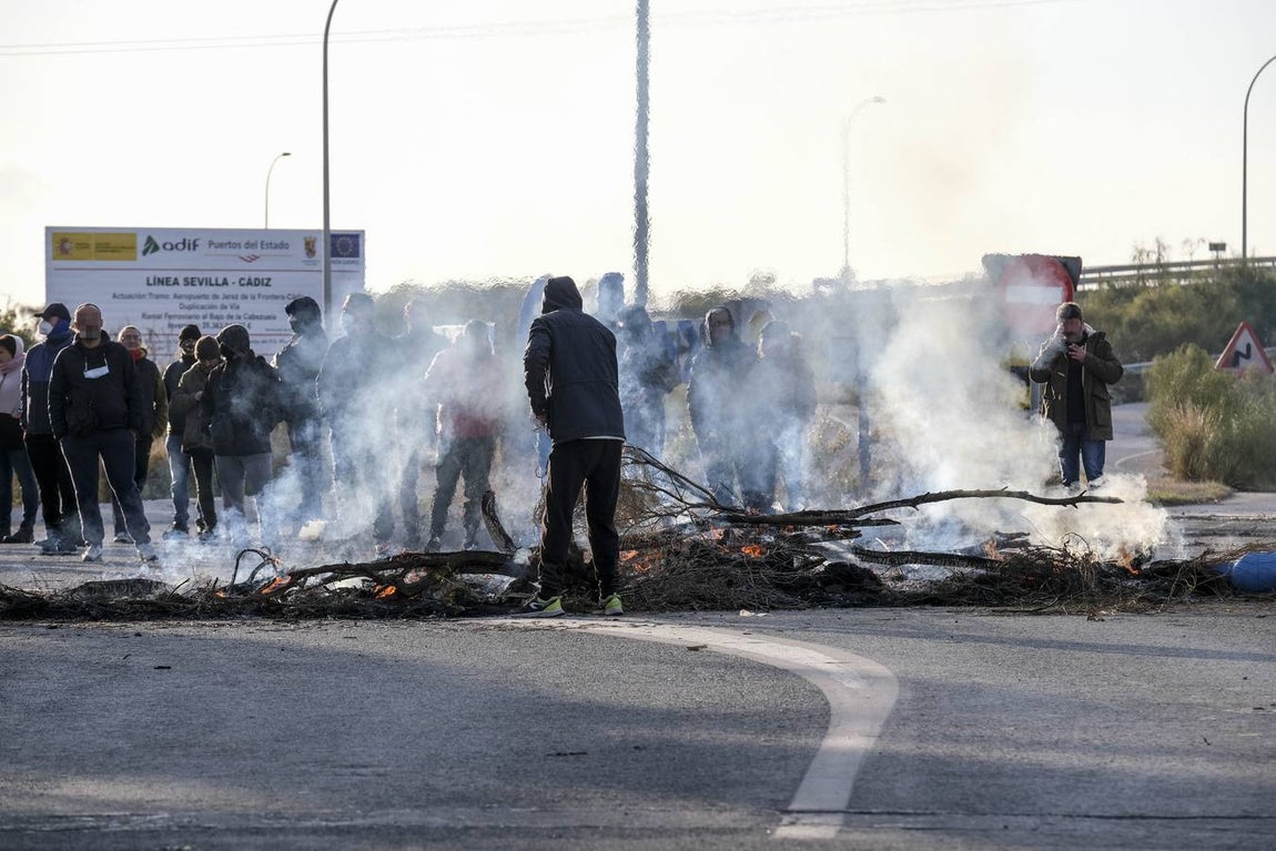 Segundo día de huelga del metal en Puerto Real